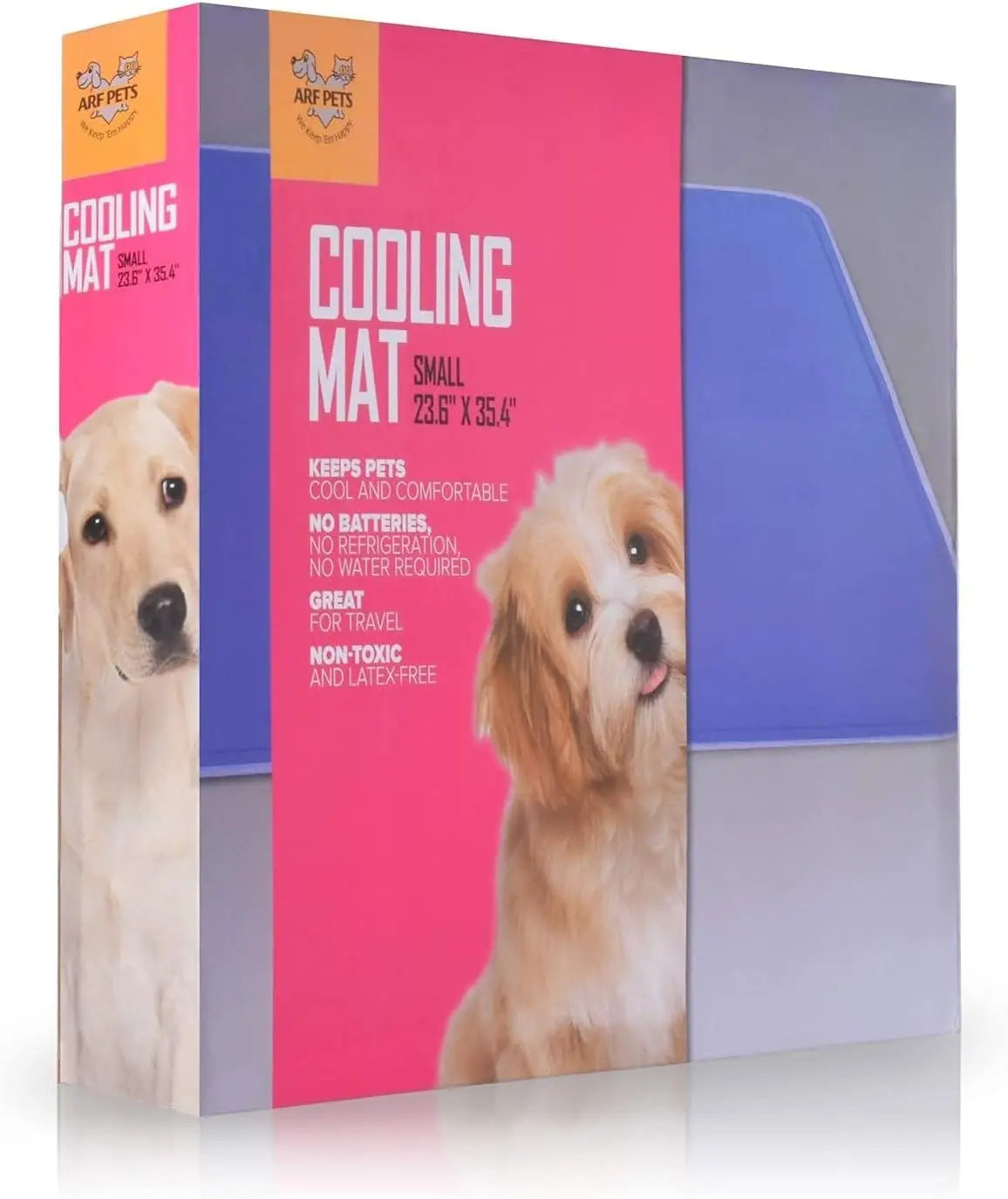 Self-Cooling Pet Mat, 23x35 Inches, Non-Toxic Gel Pad for Dogs in Kennels and Beds, No Electricity Needed