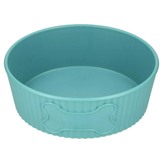 Large 7.5-Cup Woof Pet Bowl, Teal
