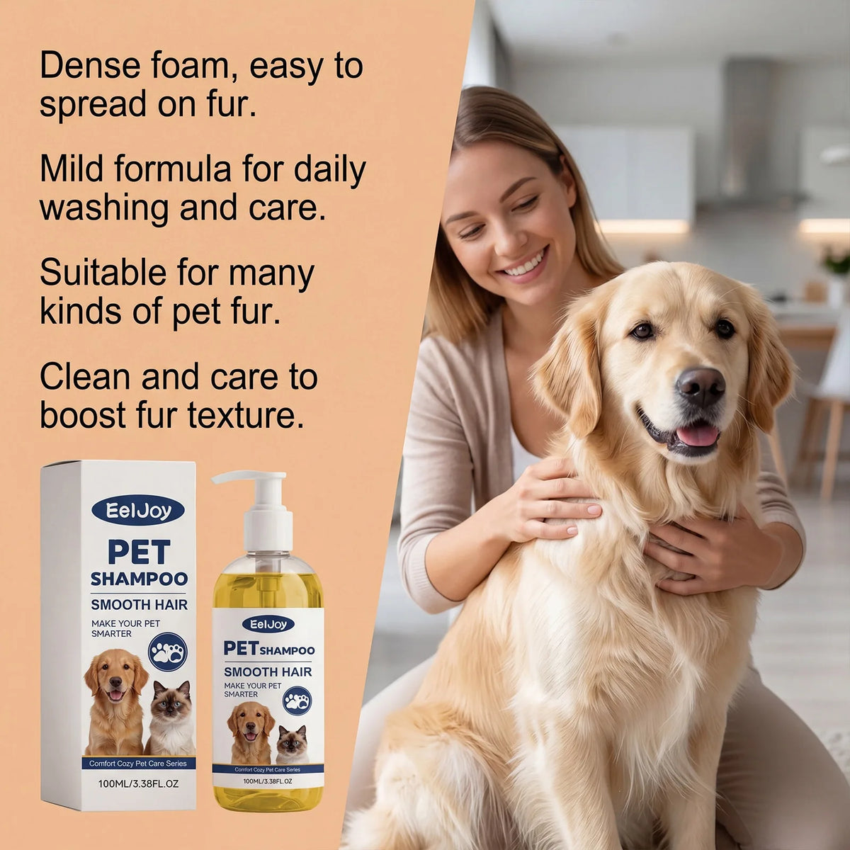 Dogs And Cats Shampoo Moisturizing For Sensitive Skin Ph Balanced Anti Dryness Dirt Removal Pets Cleaning Shampoo Conditioner