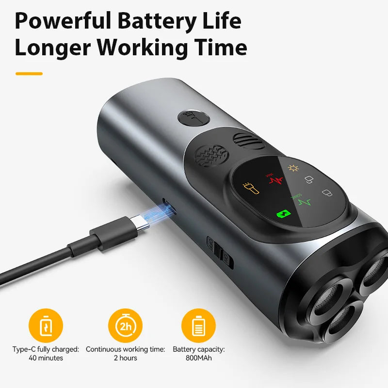 ROJECO Dog Repeller Ultrasonic High Power Dog Anti Barking Training Device Rechargeable Dog Repeller Trainer With LED Flashlight