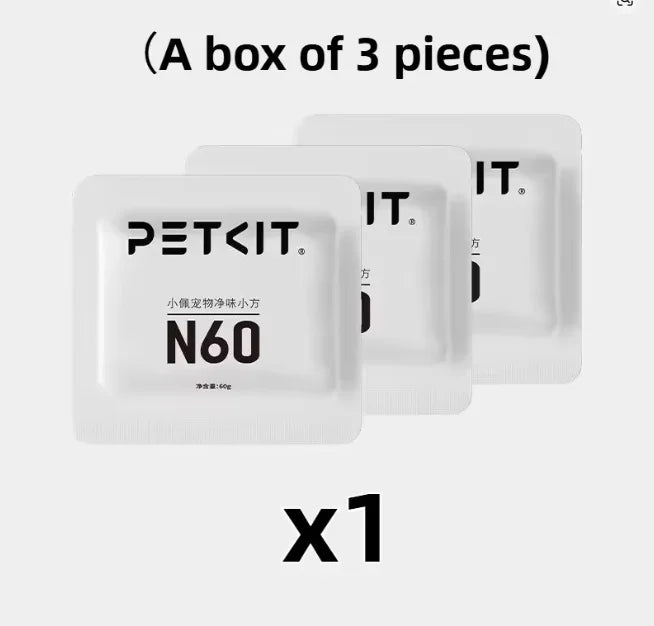 Petkit Pet Eliminator N60 Exclusive For PUROBOT Ultra Self-Cleaning Litter Box, Cat Toilet Odor Control(Pack Of 3)