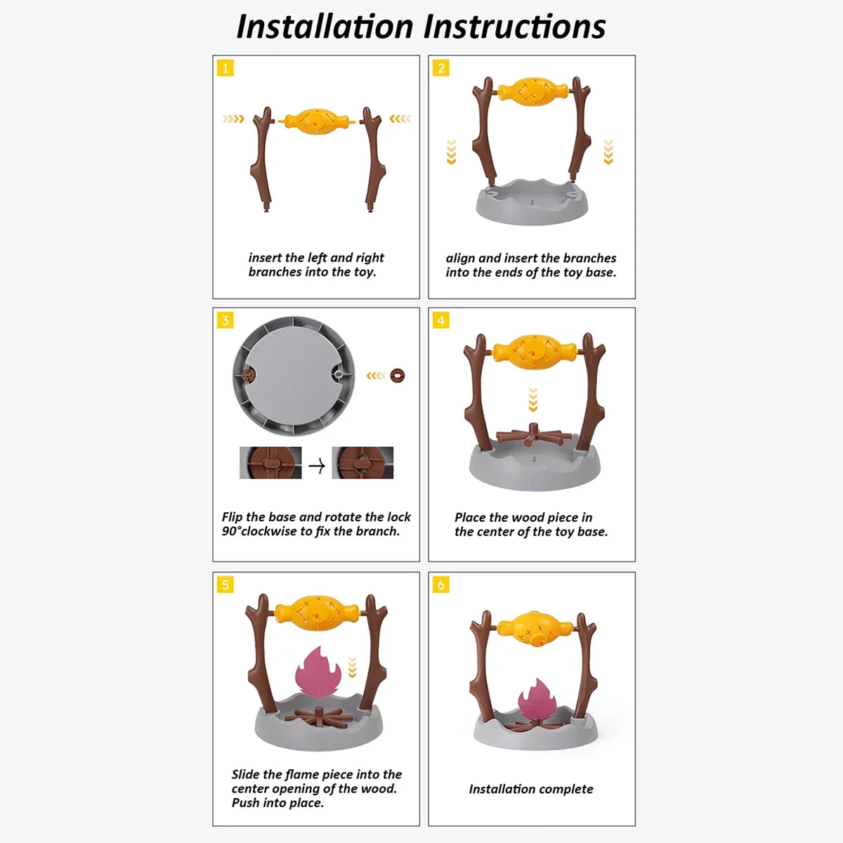 Campfire BBQ Interactive Cat Toy, Rolling Treat Dispenser Food Leak Chew Puzzle Toy for Kittens & Cats Pet Christmas Holiday Gift