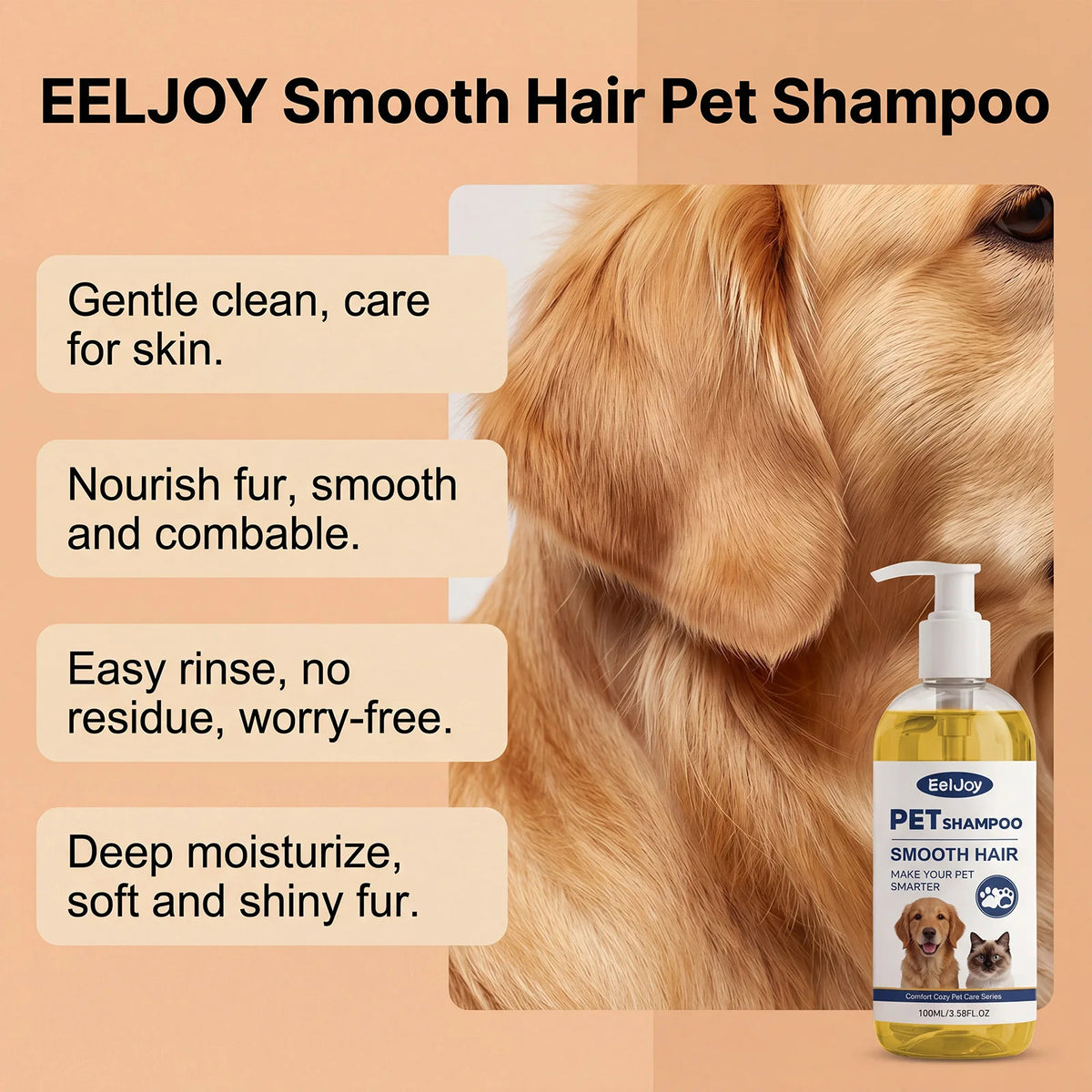 Dogs And Cats Shampoo Moisturizing For Sensitive Skin Ph Balanced Anti Dryness Dirt Removal Pets Cleaning Shampoo Conditioner
