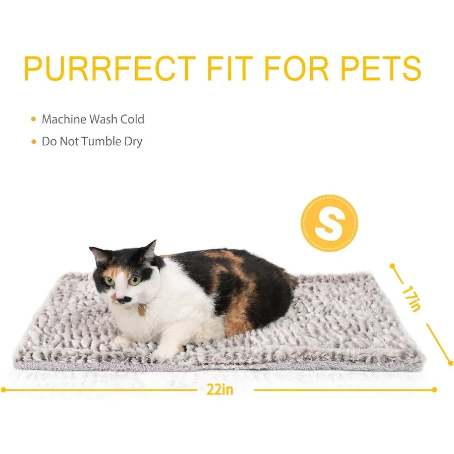 Self Heating Cat Pad Self Warming Cat Bed 22 x 17 Thermal Mat Extra Warm Pet Mat for Outdoor and Indoor Large Kittens Small Pup