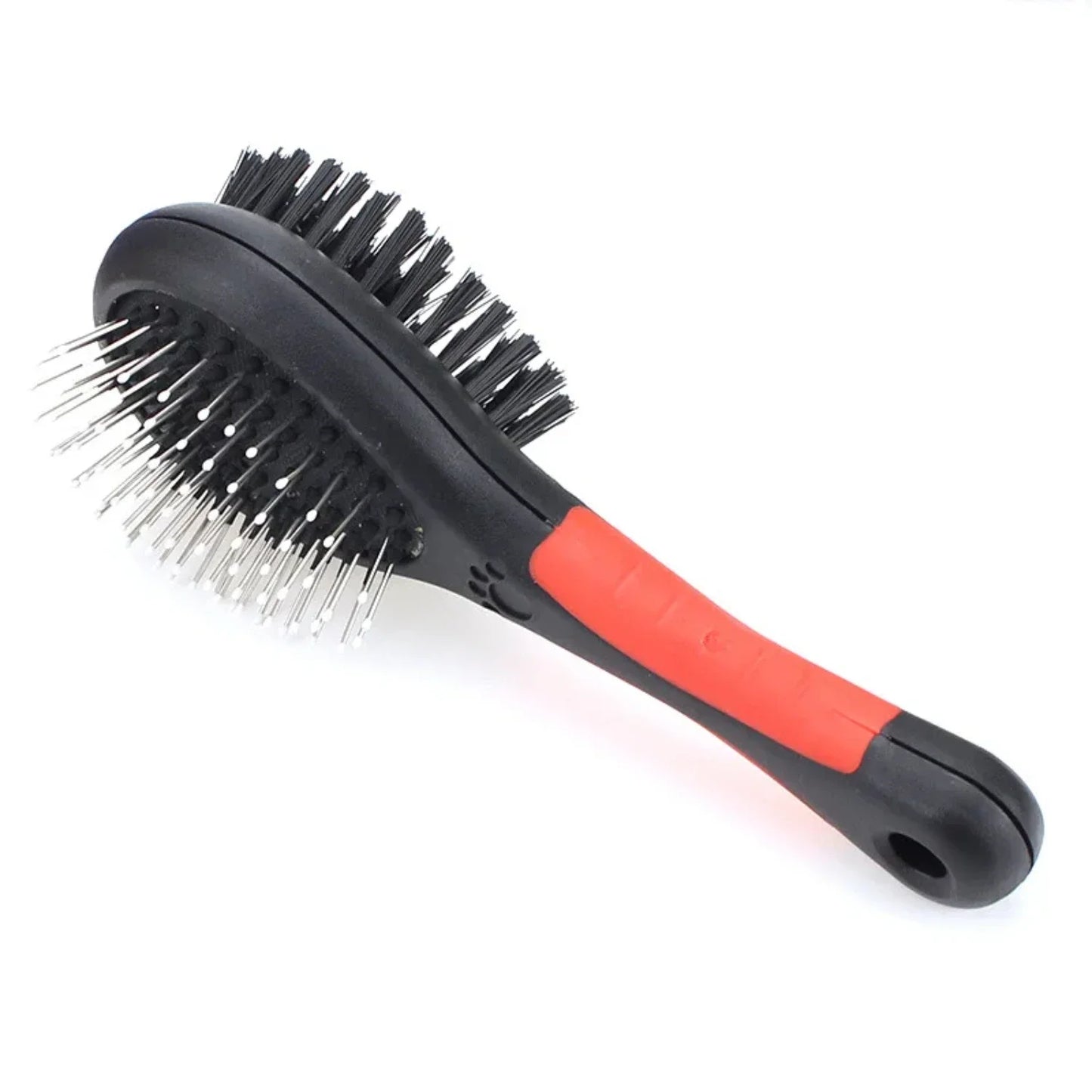 Double Faced Pet Dog Comb Plastic Handle Long Hair Brush Puppy Cat Massage Bath Brush Pet Grooming Tools Dog Accessories