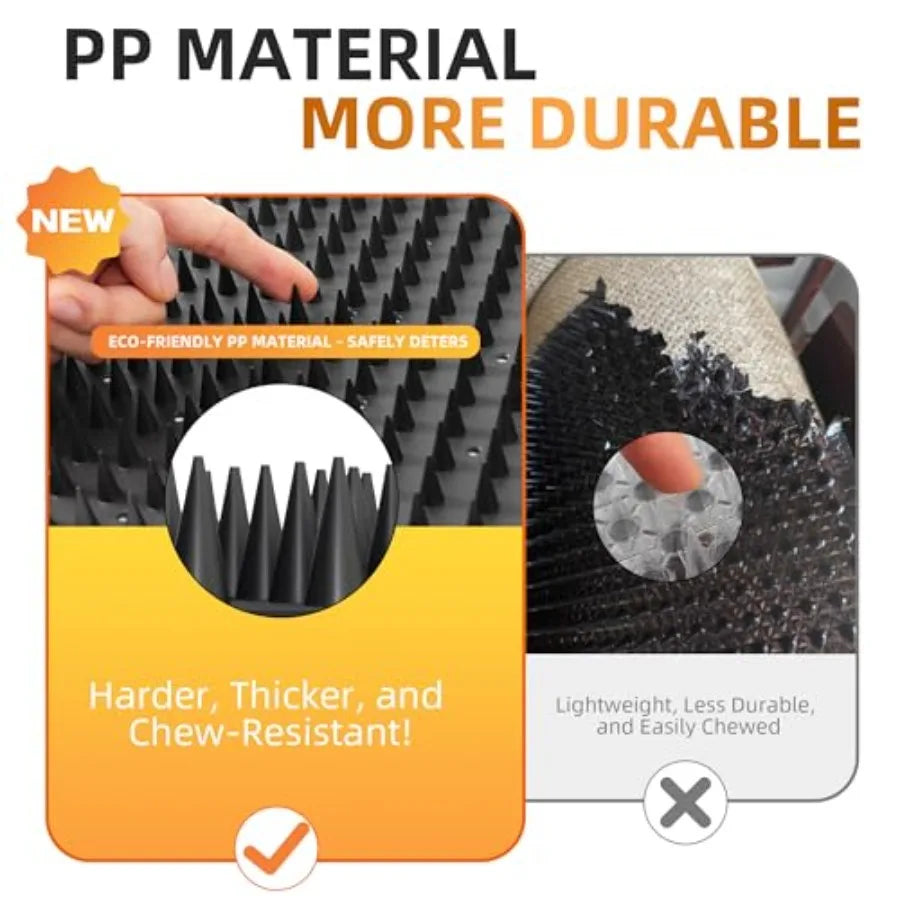 Pack Scat Mats for Dogs Heavy Duty Solid PP Pet Deterrent Mats to Keep Dogs Off Couch and Furniture Durable for Indoor and Outd