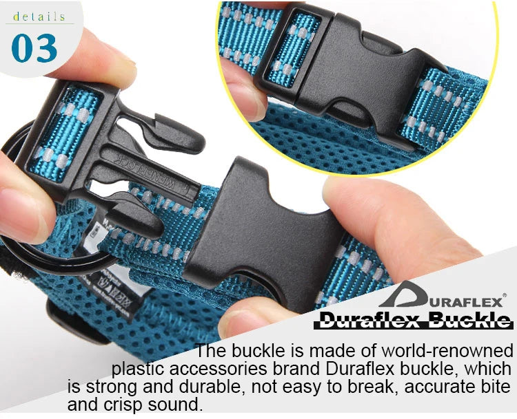 Winhyepet Dog Walking Collar Comfort Padded with Buckle Nylon Traveling Collar Tactical Dog Suplies 11 Colors Size XXS-XXXL