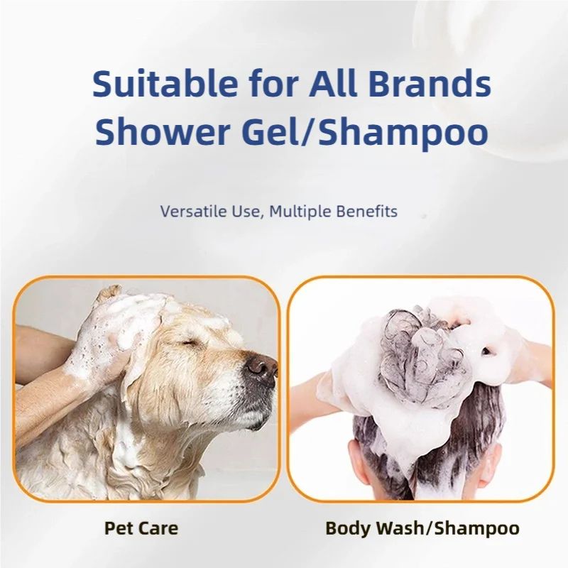 Pet Shampoo Foaming Machine, Foam Dispenser for Dogs and Cats, USB Rechargeable Automatic Foaming Machine