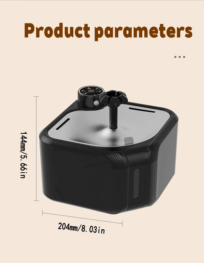 Wireless Automatic Cat Water Fountain 3600mAh 2800ML Pet Water Dispenser For Dog Cat Infrared Sensor Smart Pet Drinkier Fountain