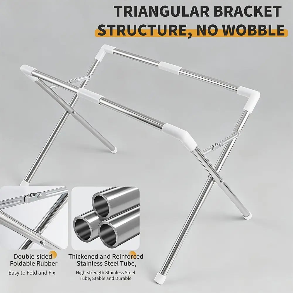 Folding Pet Grooming Hammock Anti-Scratch with Support Frame Pet Washing Station Sturdy Detachable Dog Grooming Table
