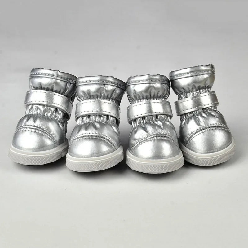 Warm Pet Dog Shoes For Small Dogs Autumn Winter Fleece Puppy Pet Shoes Waterproof Dog Snow Boots Chihuahua Yorkie Boot
