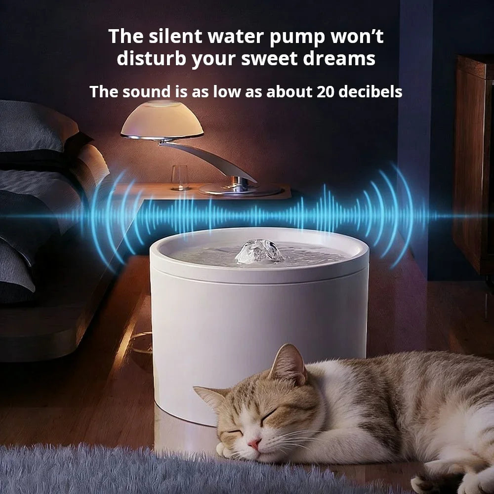 Cat Automatic Water Dispenser, Pet Ceramic Bowl, Dog Bowl Water Dispenser, Circulation And Flow Water Dispenser