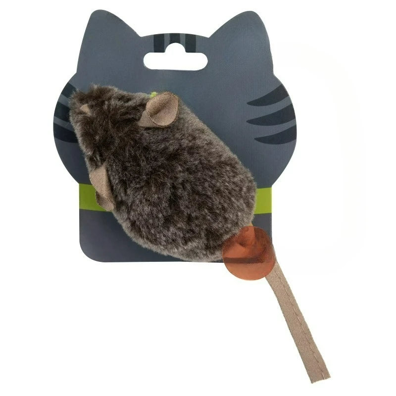 Mouse Hunter Catnip Interactive Plush Cat Toy, Gray, Pack of 1