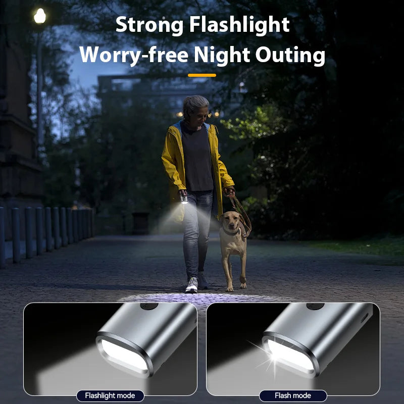 ROJECO Dog Repeller Ultrasonic High Power Dog Anti Barking Training Device Rechargeable Dog Repeller Trainer With LED Flashlight
