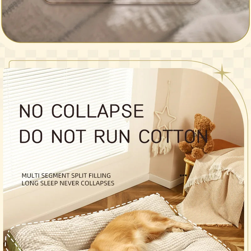 HOOPET Dogs Sleeping Bed Warm Soft Fleece Pet Blanket Detachable Cat Puppy Mat Cushion for Small Medium Large Dogs Pet Supplies