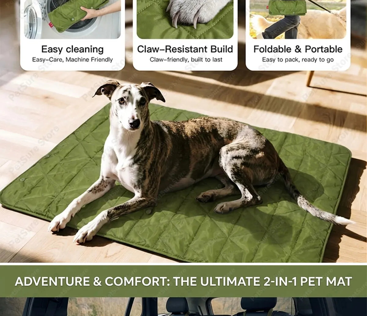 New Pet Dog Picnic Travel Mat Waterproof Foldable Portable Bed Blankets Outdoor Universal All Breeds Dog Lightweight Camping Mat