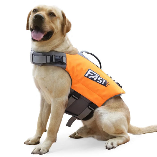 Pet Swimming Life Jacket Safety Vest for Dog in Summer Fashion Adjustable Reflective in Pool or Surfing Drifting Dog Life Vest