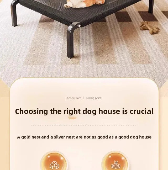 Outdoor Home Use Elevated Dog Bed All Season Durable Carry Moisture Proof Non-Sli Large Small Dogs Cat Bed Pet Accessories