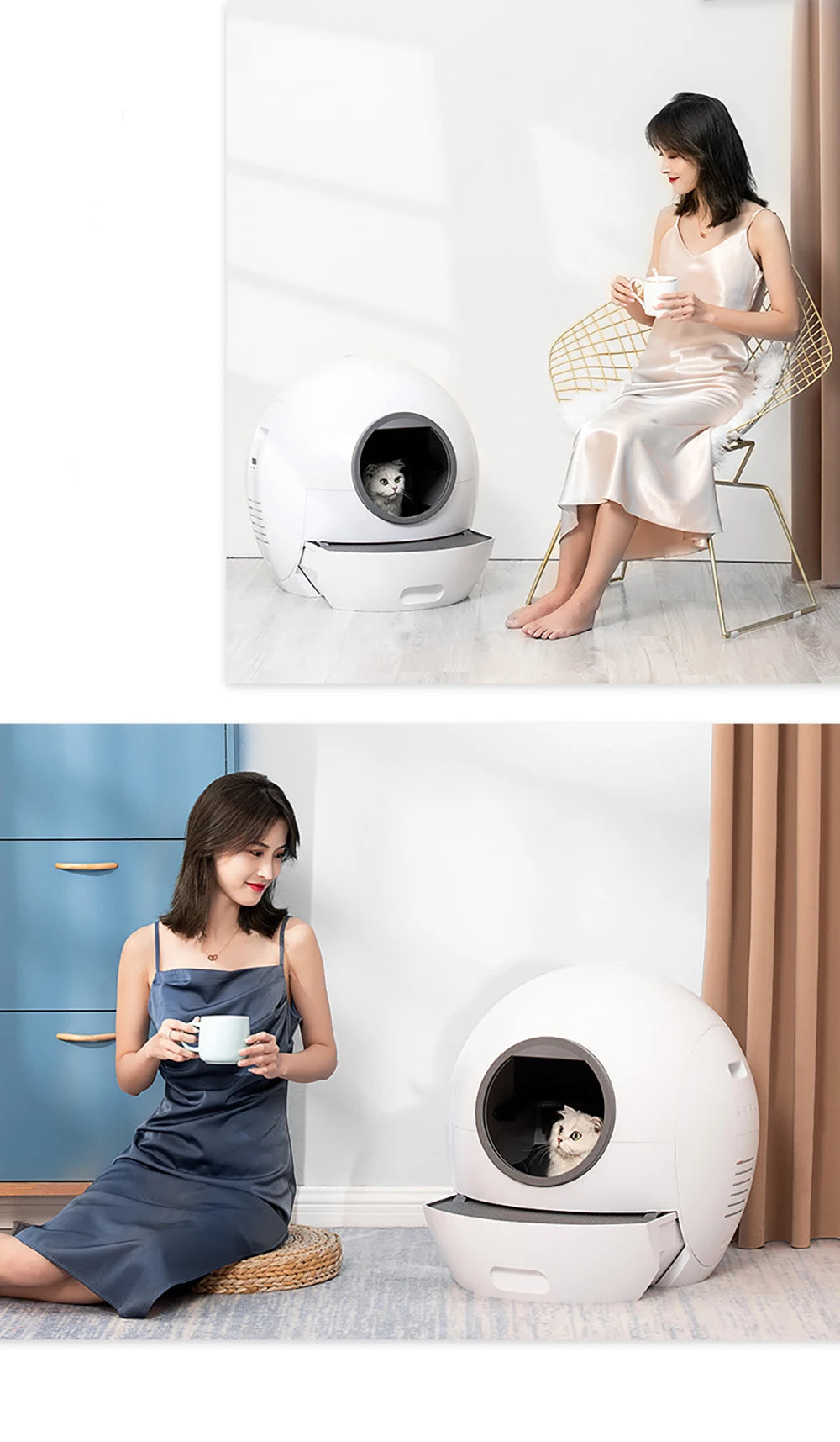 ELS PET Spaceship Cat Litter Box Trash Bag Eco-Friendly Pet Supplies for Cats Original Packaging